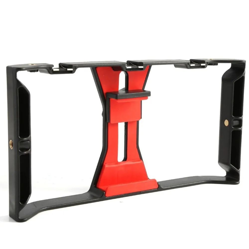 

Video Camera Cage Stabilizer Film Making Rig For Smart Phone Video Rig Mobile Phone Holder Hand Grip Bracket Holder Stabilizer