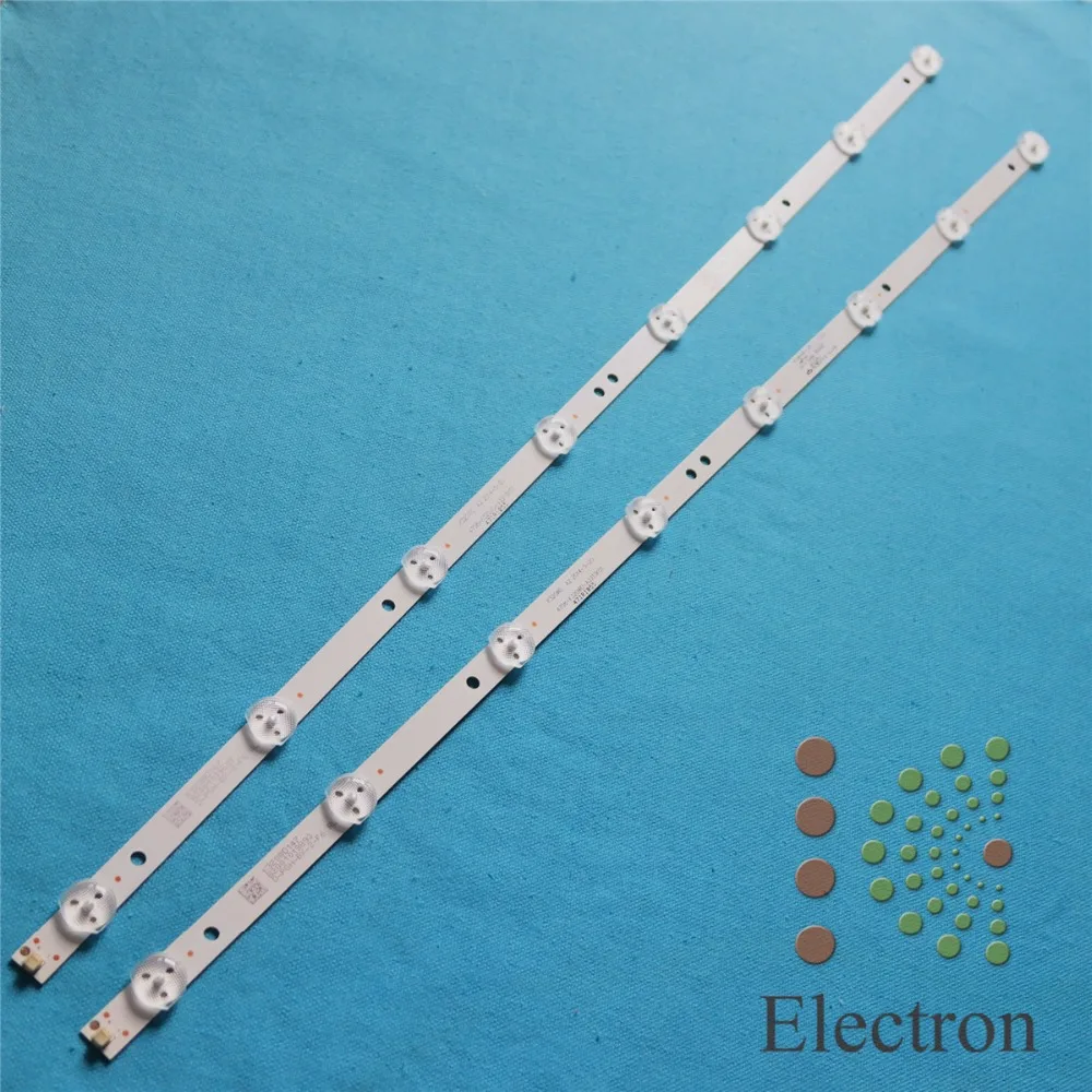 

2pcs 62cm*2cm 8 lamp Generic LED backlight strip update for TCL LE32D59 Philips 32PFL3045 32'' TV, large-size LCD new