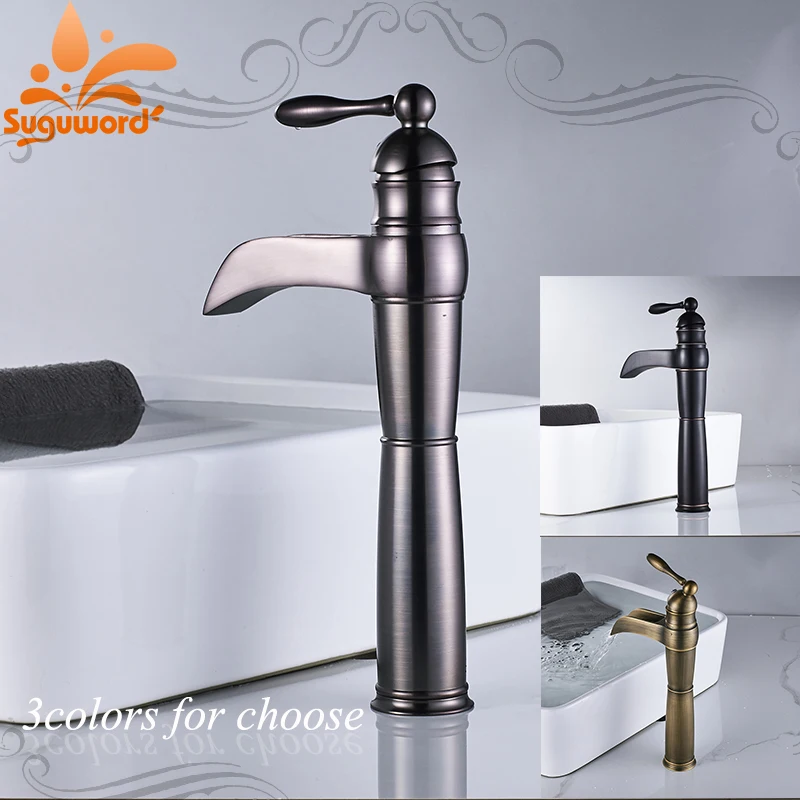 

Bathroom Basin Faucet Single Handle Faucets Hot and Cold Water Mixer Faucet