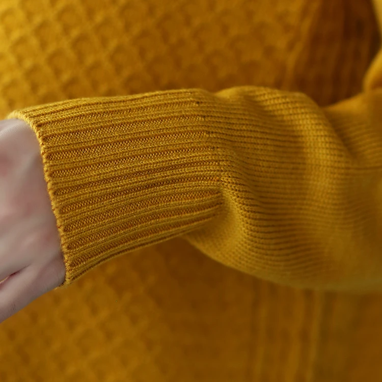 XJXKS осенний и зимний длинный свитер корейский свободный большой размер длинный свитер пуловер свитер платье