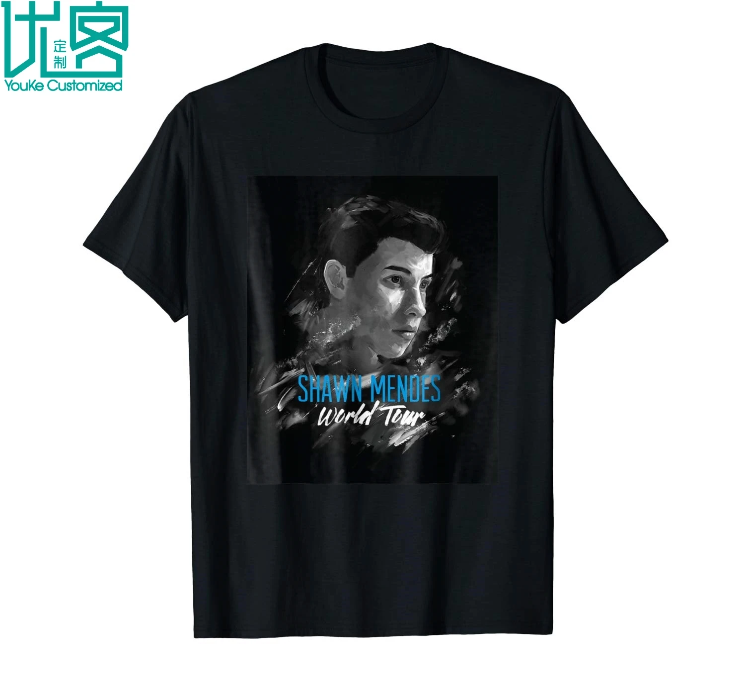 Мужская футболка с коротким рукавом Shawn Mendes World Tour летняя 2019 | одежда