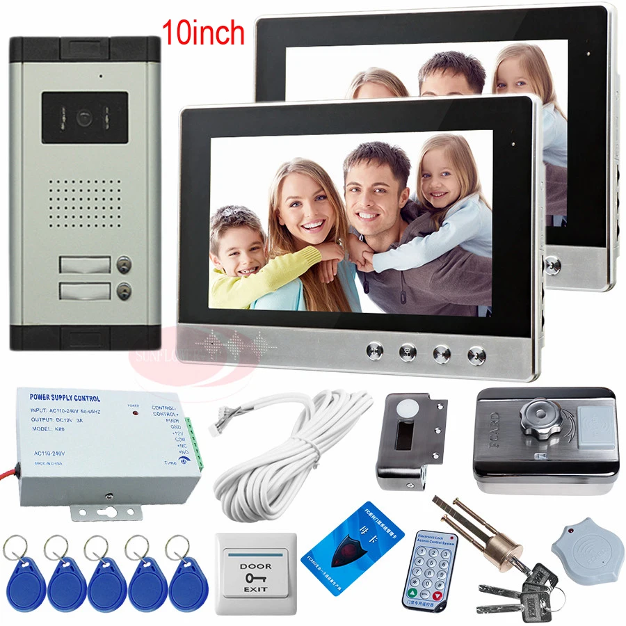Video Door Phone System With Rfid Electronic Lock Door Phone Video For