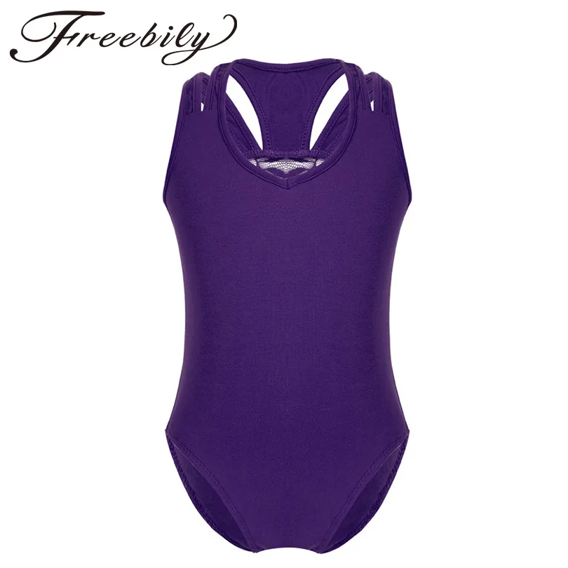 

Toddler Girls Ballet Dance Leotards Dress Sleeveless Lace Splice Solid Ballet Gymnastics Leotards Jumpsuit for Kids Dance Wear