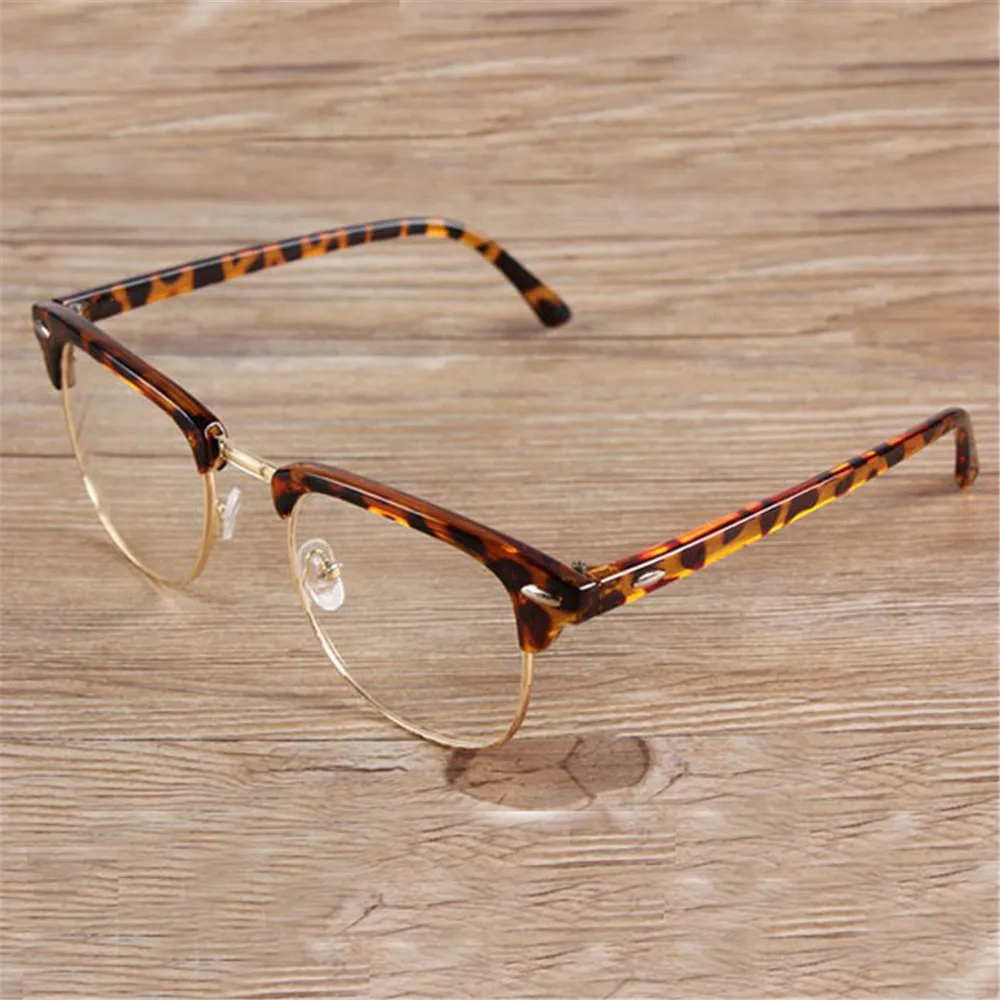 Брендовые дизайнерские модные Gafas прозрачные женские очки для коррекции зрения в оправе мужские полуоправы поддельные очки оправа винтажные очки
