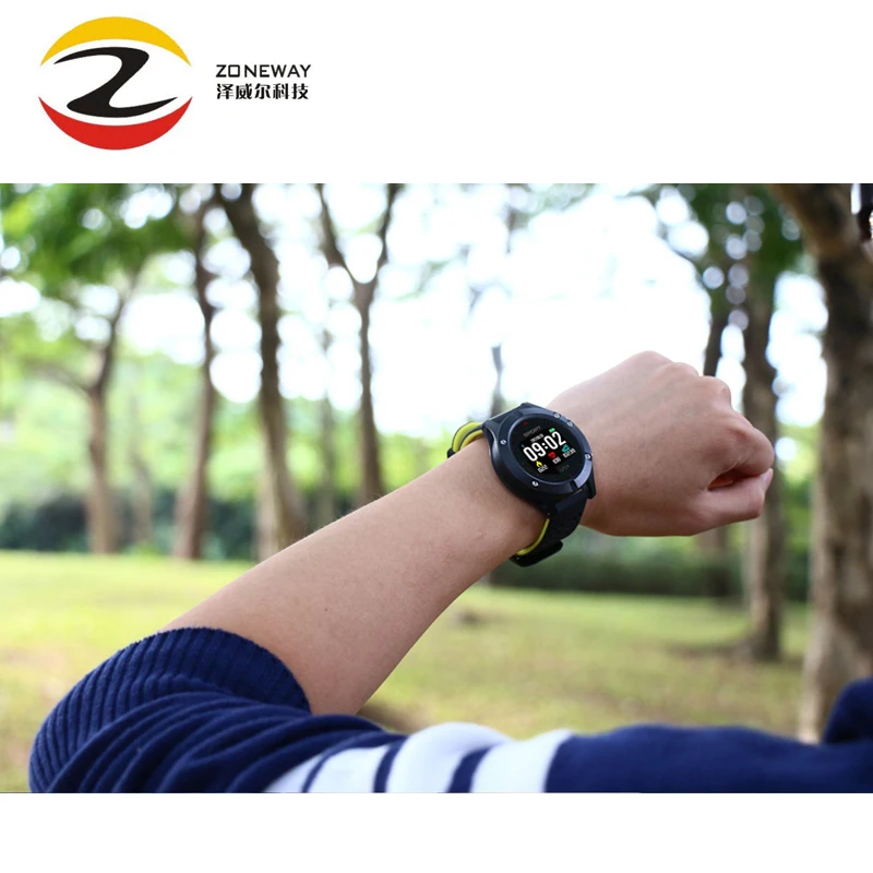 Zonway 2018 F5 GPS часы монитор сердечного ритма мультиспортивный режим OLED высотомер