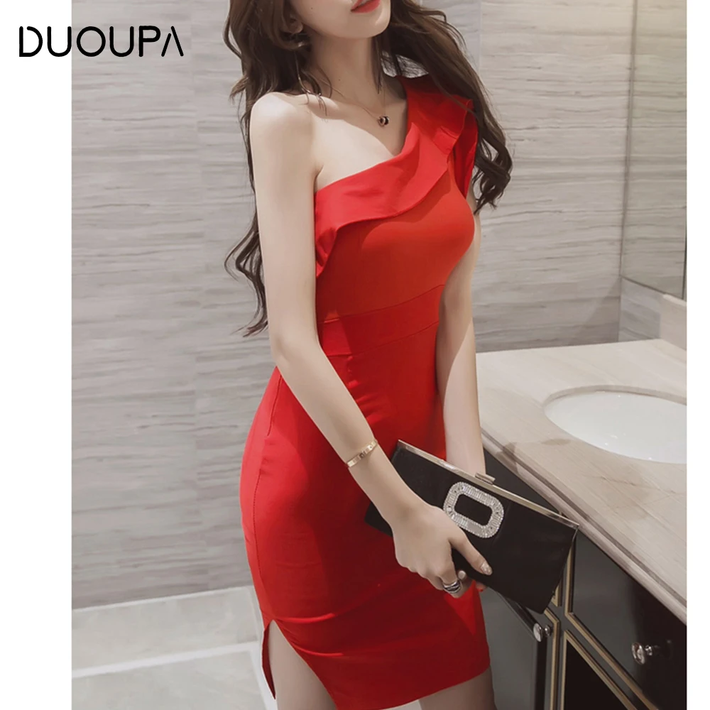 DUOUPA облегающее Бандажное Платье женское платье Vestidos Verano 2019 летние пикантные