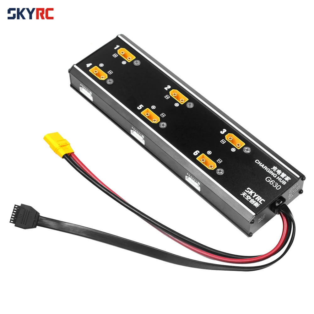 

1pcs SKYRC G630 6 in 1 Charging Hub/Charging Management System Paired With PC1080 Charger for UAV/Agricultural Drone Batteries