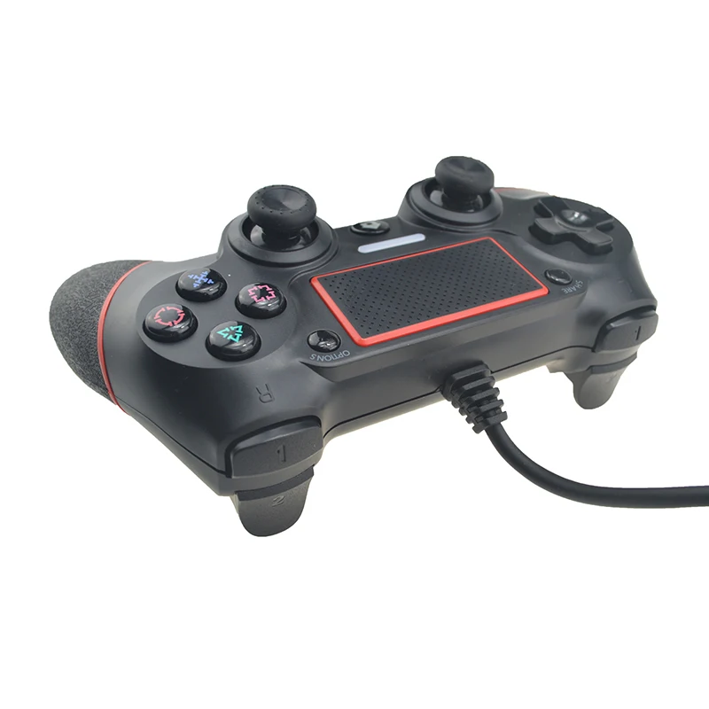 For-PS4-Controller-USB-Wired-Joystick-For-Playstation-Dualshock-4-Gamepads-Multiple-Vibration-2-1M-Cable