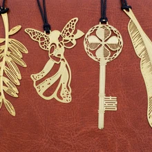 5 шт. металлические закладки растения старинный ключ перо Ангел Музыкальные инструменты Закладка офисные канцелярские принадлежности Школьные принадлежности