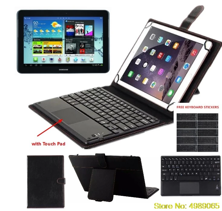 Для Samsung Galaxy Tab 2 10 1 Φ P5110 P5113 дюймов планшет Bluetooth тачпад Клавиатура подходит _