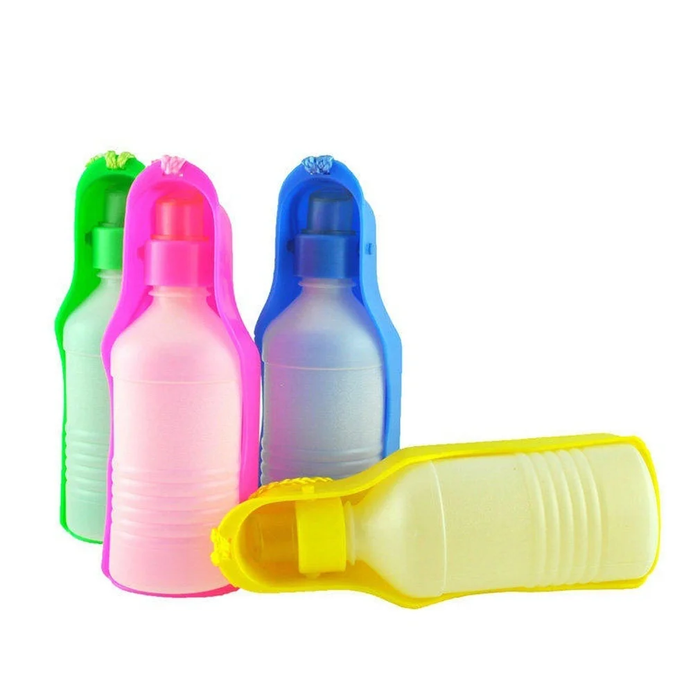 500ml Portable Foldable Pet Dog Drinking Bowl Bottle Outdoor Travel Kettle Feed Water Bowl Fountain (1)
