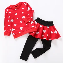 Детская одежда г. Весенне-осенняя одежда для девочек, футболка+ брюки детская одежда из 2 предметов спортивные костюмы для девочек, комплекты одежды для девочек