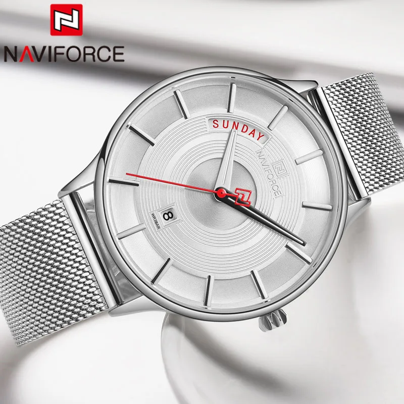 NAVIFORCE мужские наручные часы спортивные военные водонепроницаемые армейские