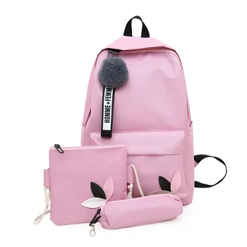 

3pcs/Set Students Laptop School Backpacks for Girls Boys Teenagers Female Bagpack Bag Sac A Dos Femme Canvas Satchel Kids Bags