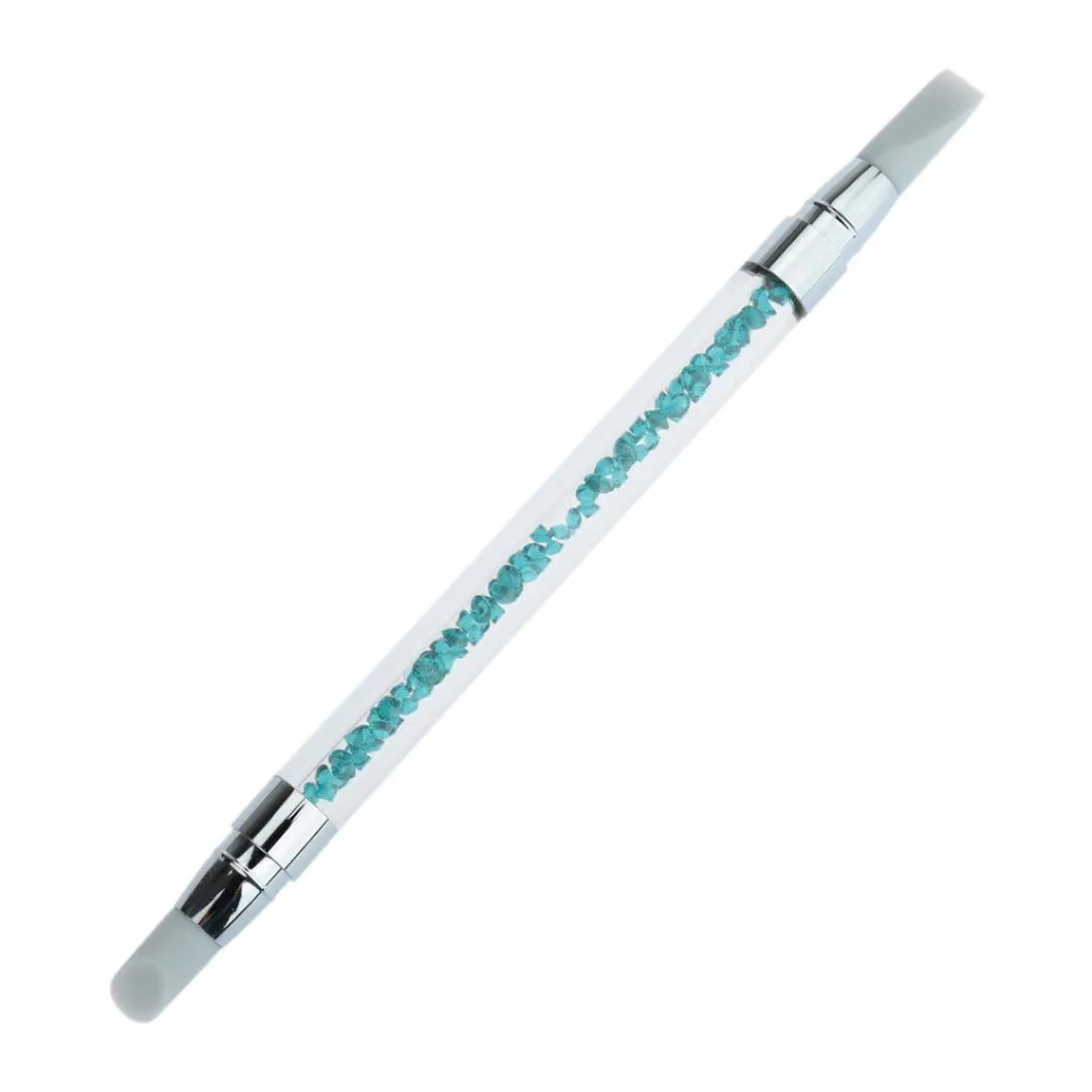 

1pc Tip Silicone UV Gel Nail Art Brush Set Painting Moulding Pen Modeling Pro Acrylic + Silica Gel Making Flower Carve Patterns
