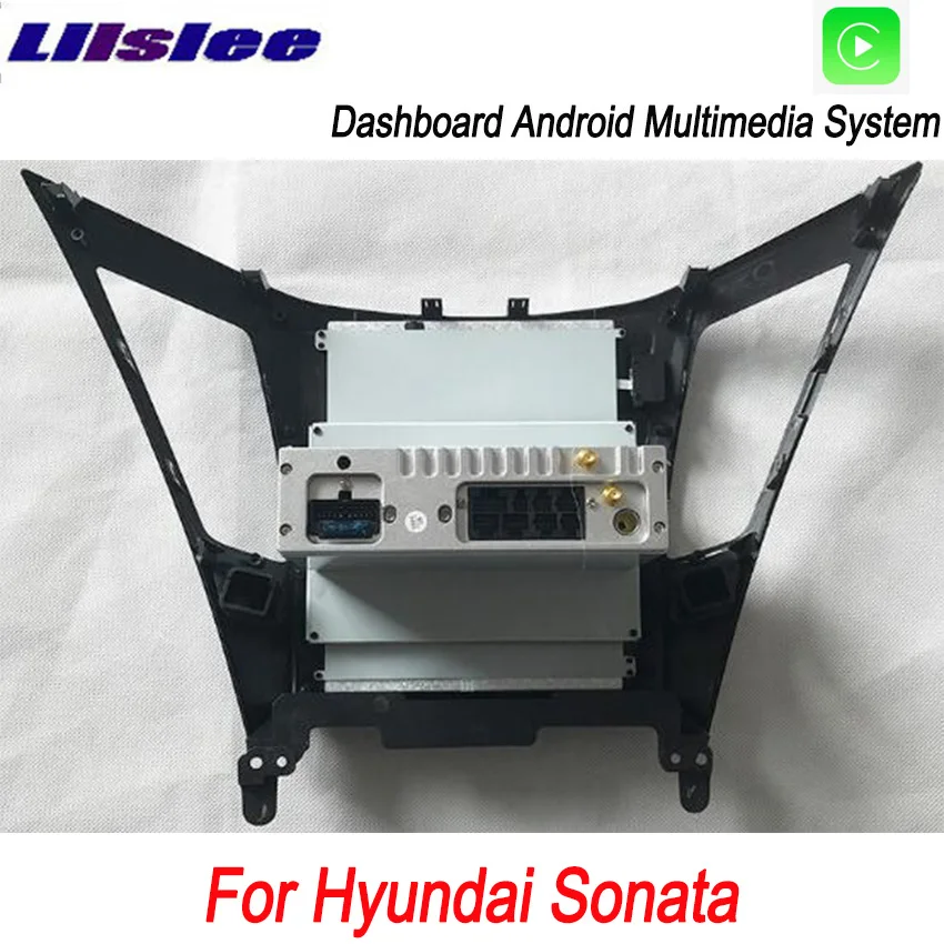 Liislee 2 din Android для hyundai Sonata большой экран Автомобильный мультимедийный плеер gps навигация Видео Радио Bluetooth