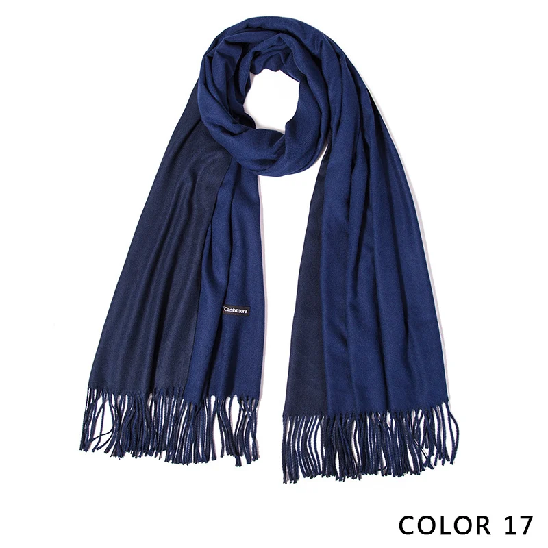 IWINTER женские цветные хлопковые шарфы с кисточками, зимний толстый теплый шарф высокого качества, Женская шаль, горячая Распродажа - Цвет: B2