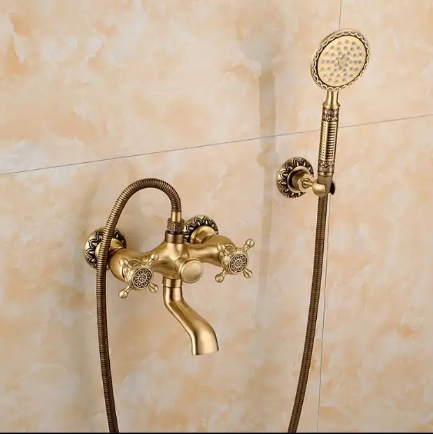 New Arrivals high quality total brass antique finished bathroom shower