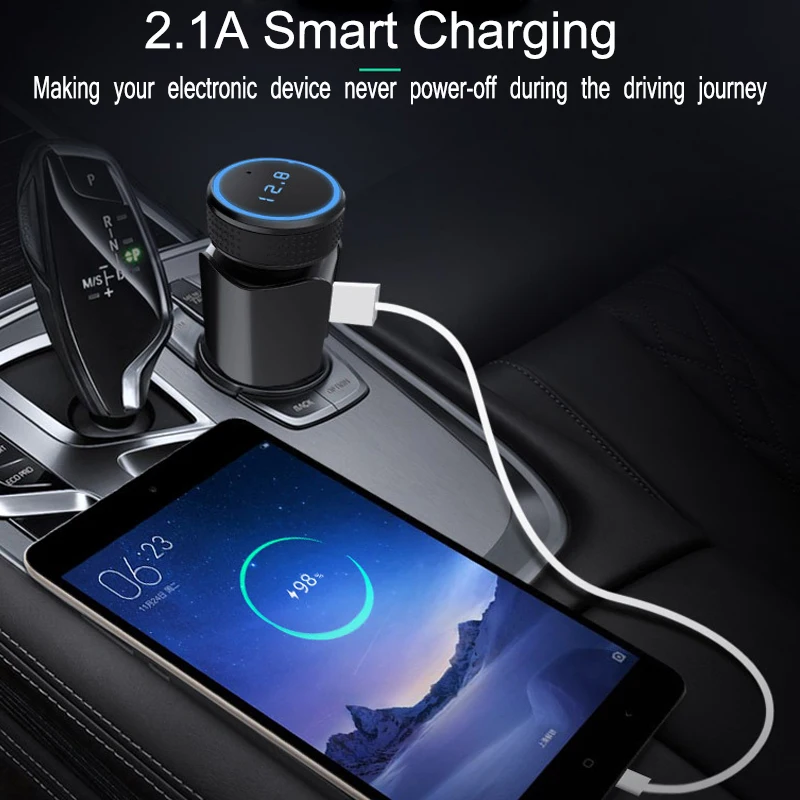 Универсальный Автомобильный MP3 плеер JINSERTA беспроводной Bluetooth fm передатчик