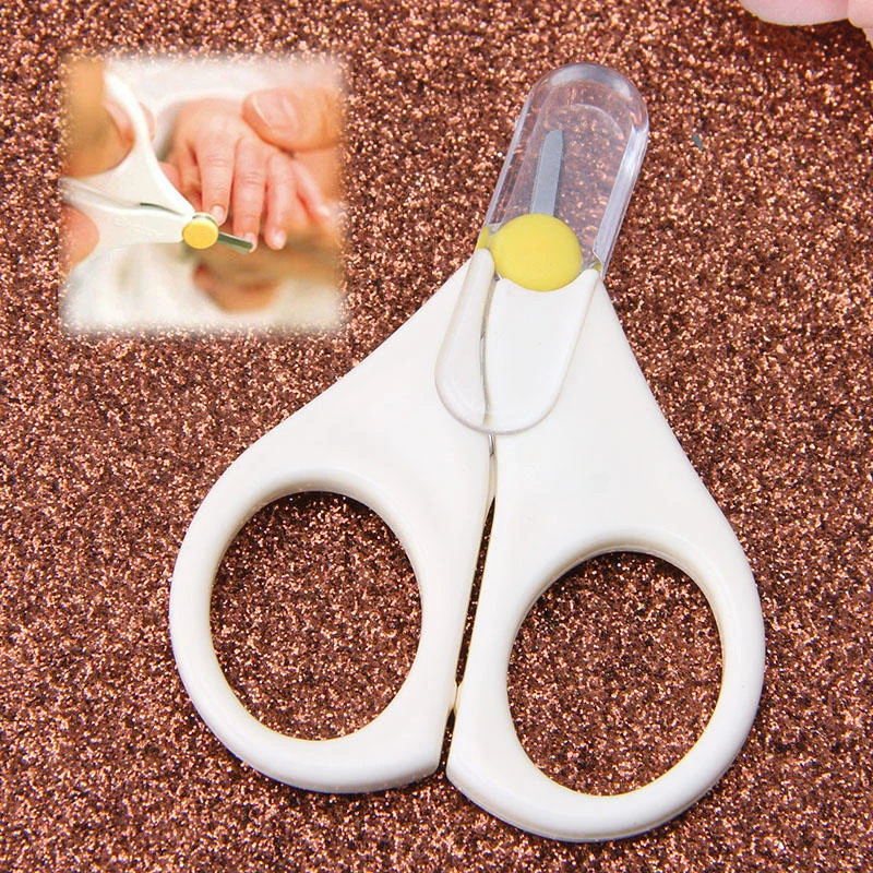 1 قطعة لون عشوائي لطيف رعاية الطفل سلامة مسمار كليبرز الحب أمي الحياة إمدادات الاكسسوارات مكافحة زلق الطفل مقص أظافر تقليم