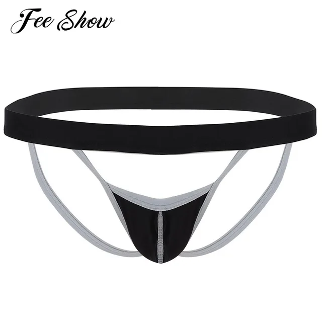 Gay Men Sexy Lingerie Brief G String Thong Sissy Panties Open Back Cut ...