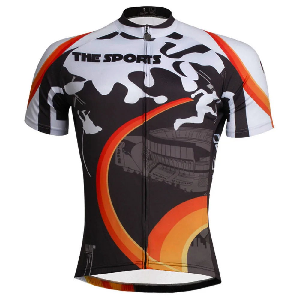 

Summer Multicolor Short Sleeve Bike Apparel for Men 100%Polyester Full Zipper Cycling Jersey Size S-6XL
