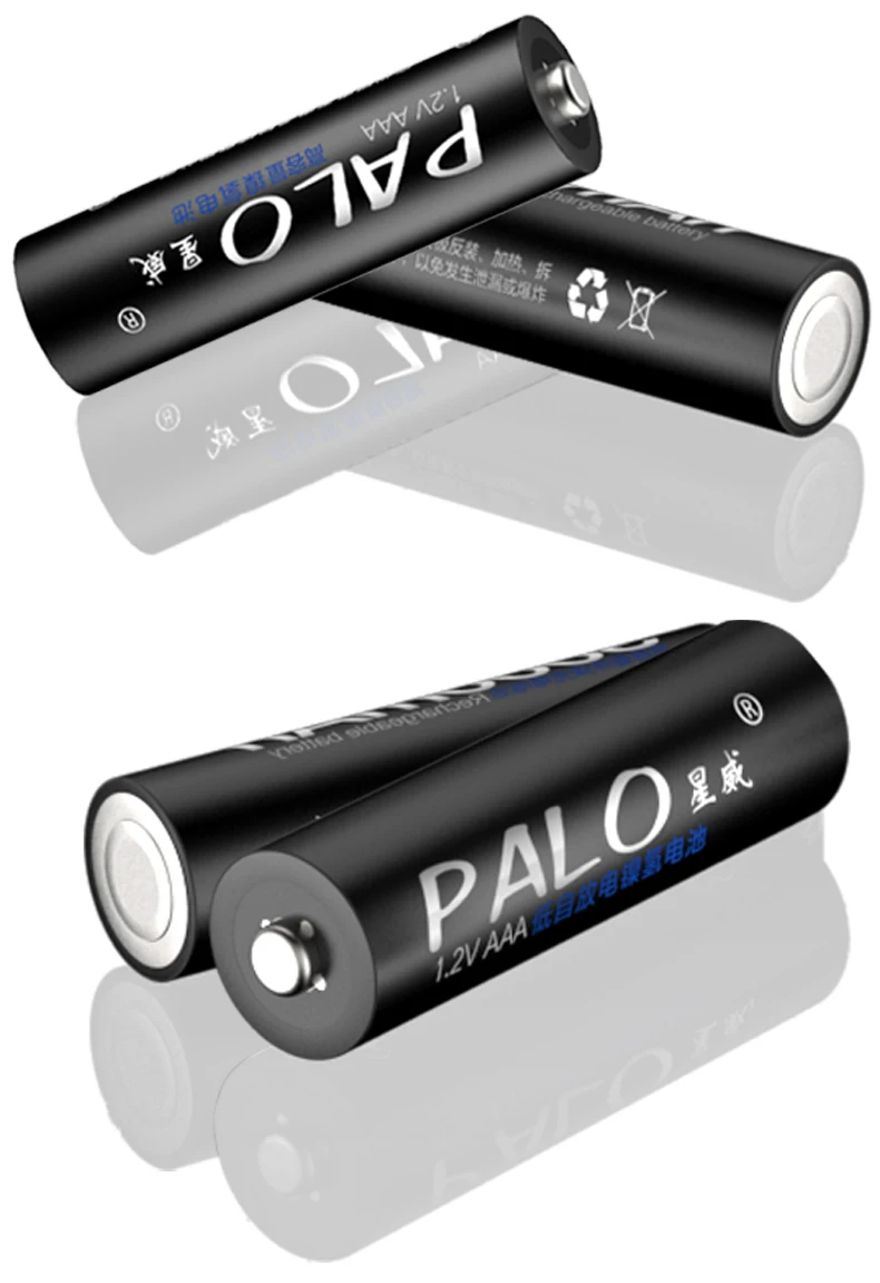 PALO 6 шт./лот батарея AAA предварительно Заряженная аккумуляторная батарея 3A 1100mAh 1,2 V Ni-MH батареи AAA аккумуляторная батарея для игрушек