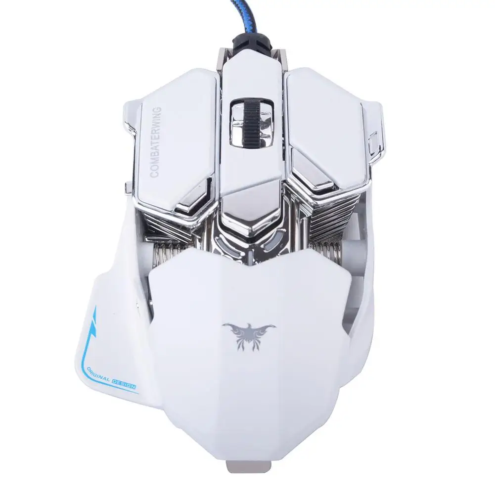 

New Arrival 4800DPI 10 Buttons LED Optical USB Wired Gaming Mouse Gamer Mice for PC Laptop