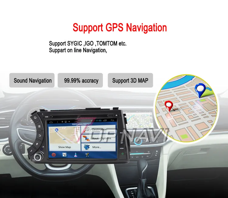Topnavi " 1024*600 4 ядра Android 6.0 автомобиль dvd мультимедийный проигрыватель для SsangYong Kyron Авторадио GPS навигации аудио стерео