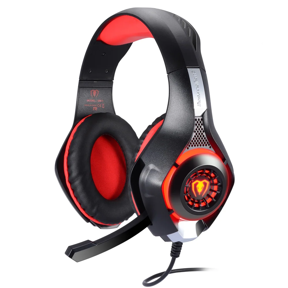TTLIFE High Quality Gaming Headphone Headsets LED Light Metal Arm