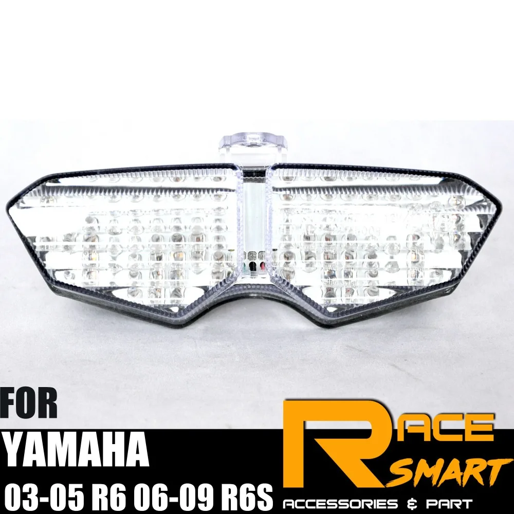 

Motorcycle LED Rear Stop Brake Tail Light For YAMAHA YZF R6 2003-2005 Integrated Turn Signals Taillight YZF-R6 2003 2004 2005