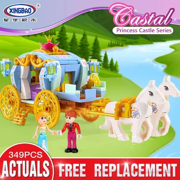 

XINGBAO 12020 Compatible LeSet Friend Girls Series The Princess Carriage Building Blocks Bricks Girls Toys Christmas Gifts