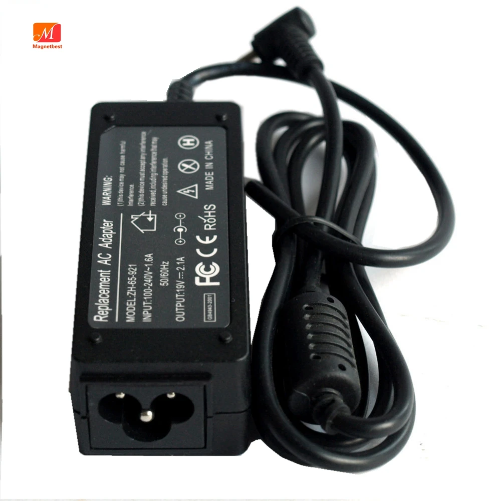 vhbw alimentatore compatibile con Asus Eee PC 1005HR, 1005PR, 1005HAB, 1005HAG, 1008HA, 1005P, 1005PE, 1008 notebook, 40 W