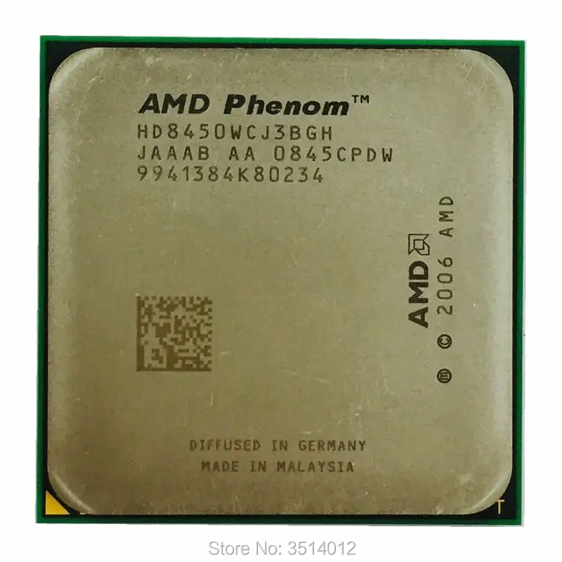 

AMD Phenom X3 8450 2.1 GHz Triple-Core CPU Processor HD8450WCJ3BGH Socket AM2+