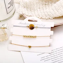 3Pcs/Set English letters Heart To Send Mother Beaded Bracelet Charm Beaded Chain Bracelet Women Jewelry gift natural burma bracelet a cargo bracelet ice waxy kind of violet bracelet send certificates send jewelry box