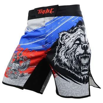 

Men MMA Shorts Boxing Trunks Bad Man Fight Shorts Boxing Pants Jiu Jitsu Tiger Muay Thai Pants Thin Muay Thai Training Shorts