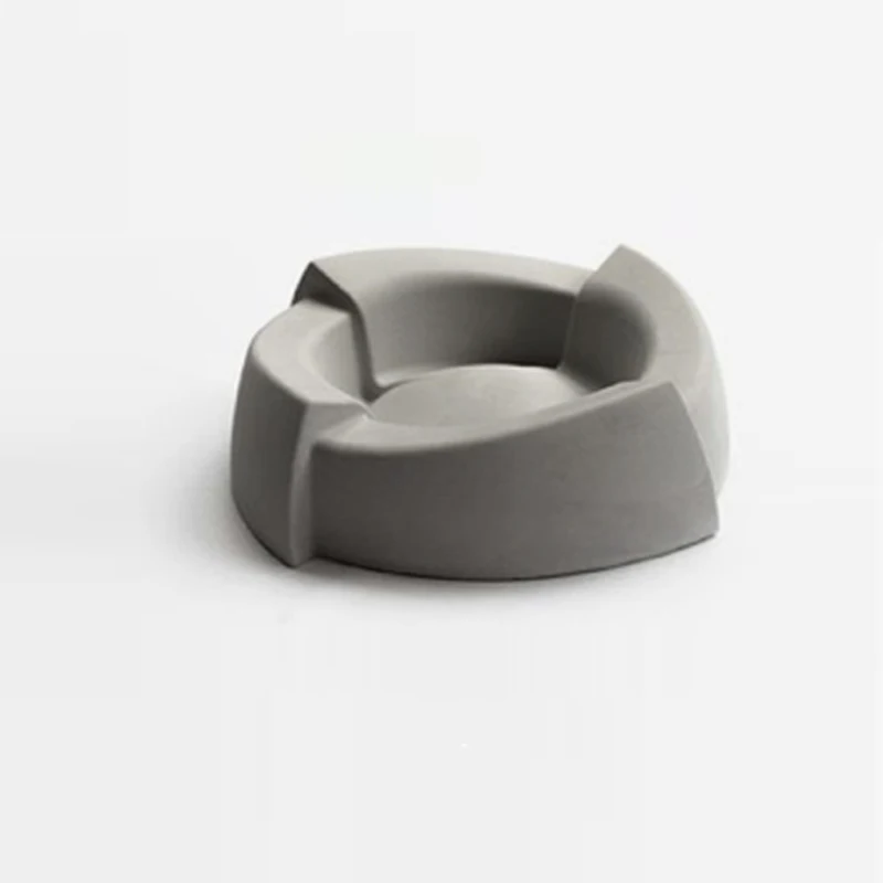 

Cement ashtray mould coffee shop home decoration gift concrete craft silica gel mold
