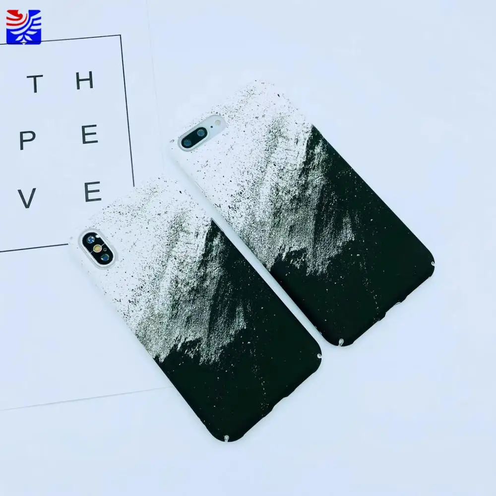 PEIPENG Chinese ink and wash  Retro feel good mobile Case For 7 7Plus 8 8Plus X so cool Phone Case 04
