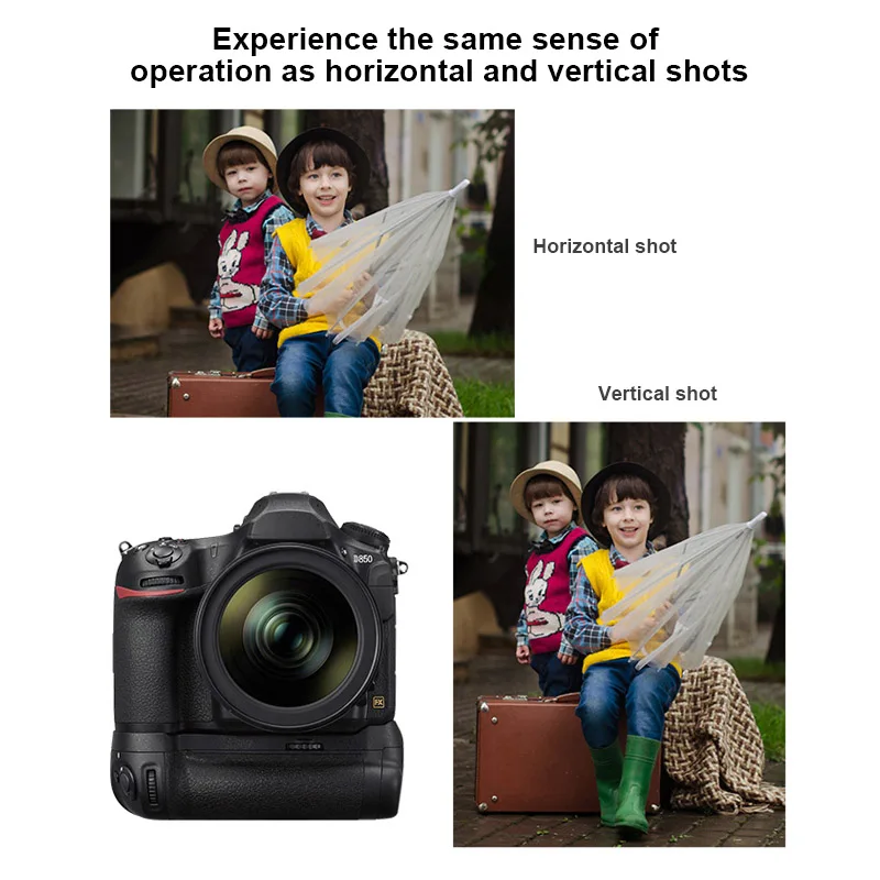 

Professional Battery Grip Compatible with EN-EL15A/ EN-EL18B/ AA Battery for Nikon D850 Camera DJA99