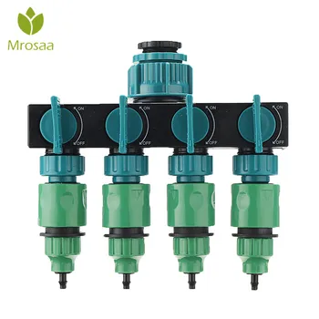 

1/2"-3/4"-1" Hose Splitter Garden Irrigation 4-way Water Hose Quick Adapter European standard Female Thread Tap Connectors