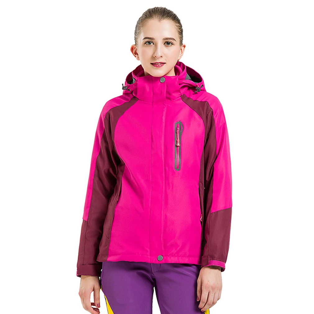 

New Winter Ladies Windstopper Camping Hooded Fleece Inner Coat 3in1 Waterproof Hiking Outdoor Jacket Women Warm Jaqueta Feminine