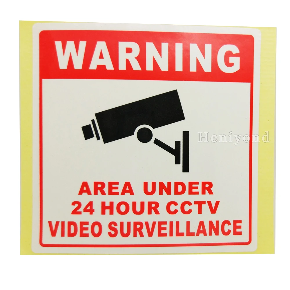 

4PCS/lot NEW Waterproof Sunscreen Home CCTV Video Surveillance Security Camera Alarm Sticker Warning Decal Signs