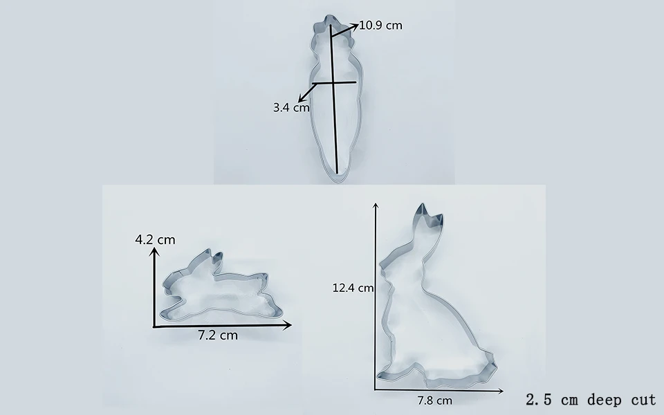 KENIAO кролик морковь- Резак для печенья- Печенье / Помадка / Кондитерские изделия / Хлеборезки- Нержавеющая сталь