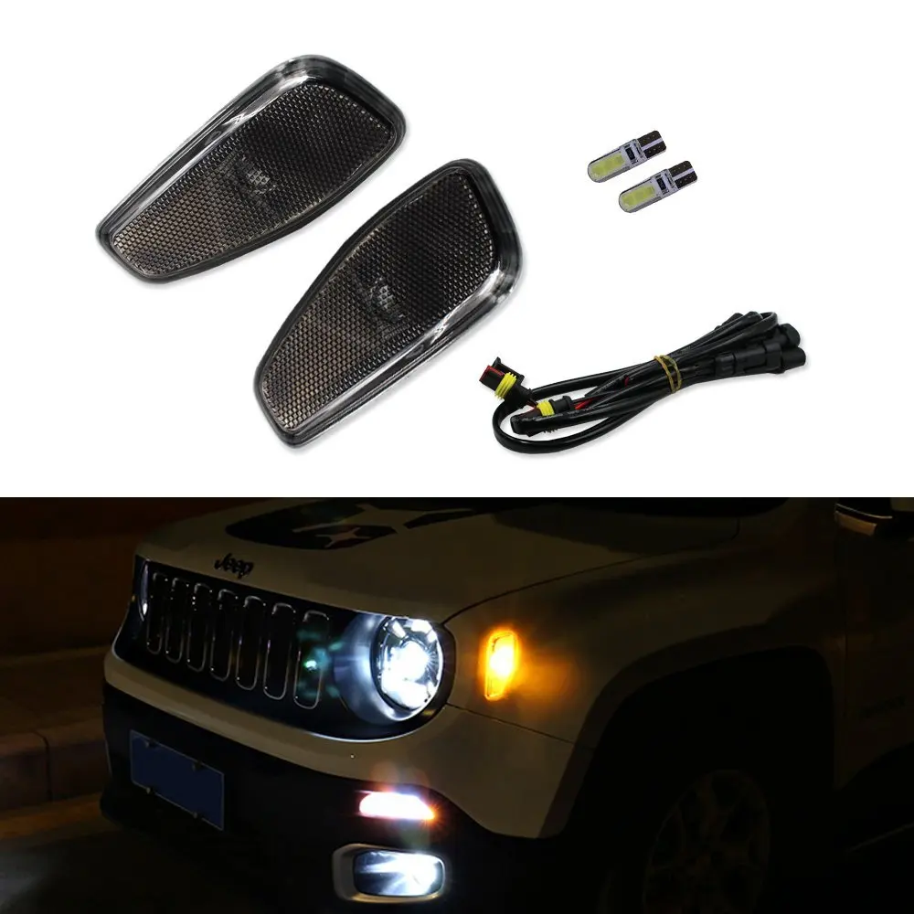 Turn Signal Head Light Side Lamp For 2015 17 Jeep Renegade Side Reflection Warning Turn Signal