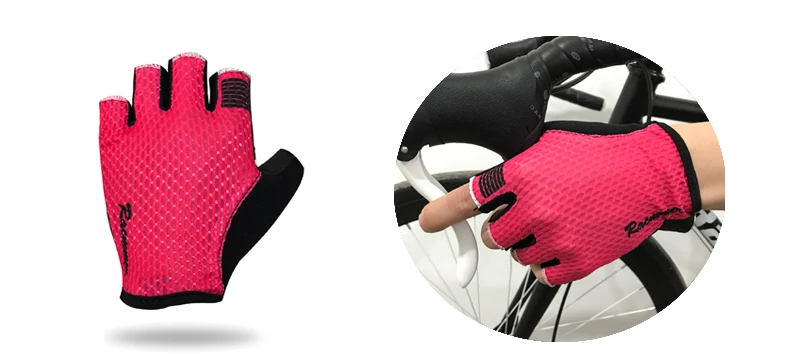 Racmmer перчатки для велосипедистов Guantes Ciclismo Нескользящие дышащие мужские и женские летние спортивные велосипедные перчатки для велоспорта на полпальца# CG-08