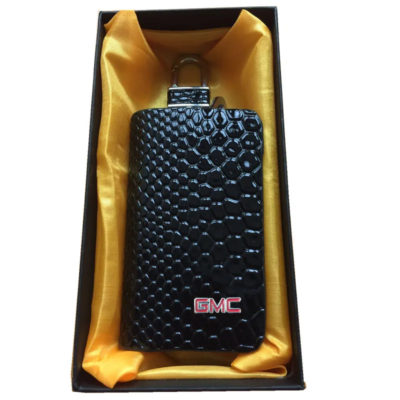 KUNBABY 1 шт. черная сумка из змеиной кожи чехол для ключей автомобиля кошельки Модные Женские ключницы Держатели - Название цвета: GMC