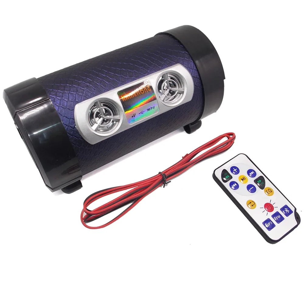 Motorcycle Scooter Audio Speakers FM Radio USB AUX TF Card MP3 Music