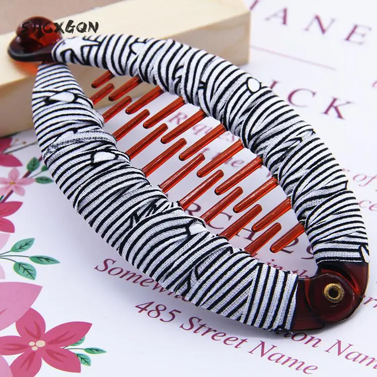 

SHCXGQN 1pc free shipping Hair Claw Clips Women Banana Barrettes Black Hairpins Hair Accessories For Women Clips Clamp