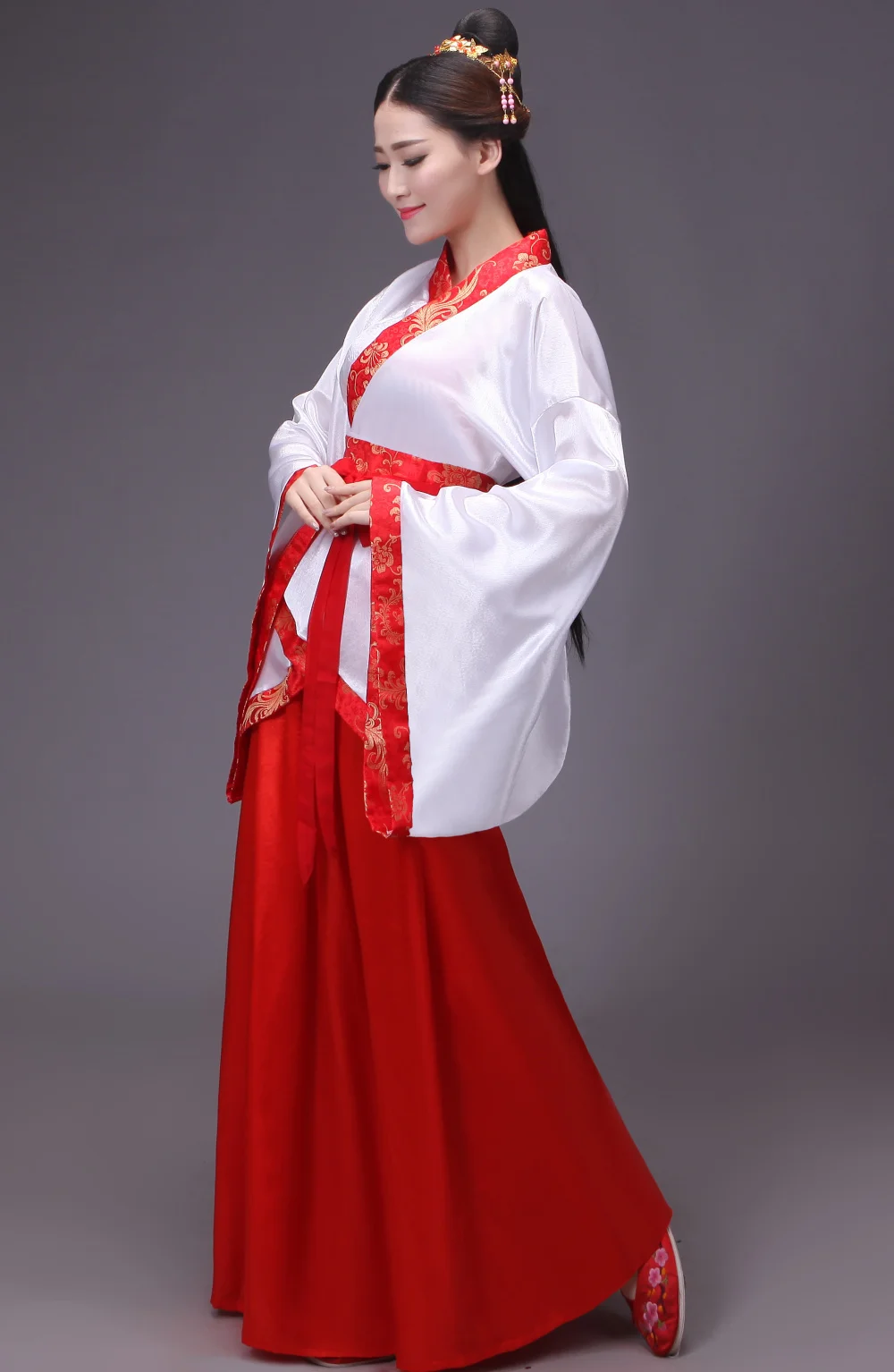 Древний китайский костюм, китайский, традиционный Женский костюм Hanfu национальные китайские танцевальные костюмы для детей и женщин