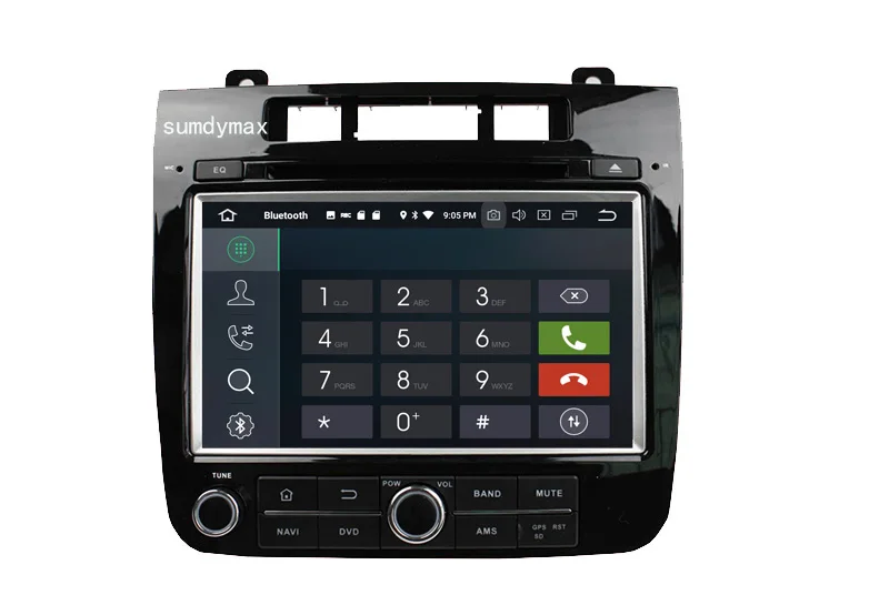 Sale Android 8.0 Car DVD GPS Stereo Player fit for VW touareg 2010 2011 2012 2013 2014 with wifi bluetooth Radio DVD GPS navigation 9